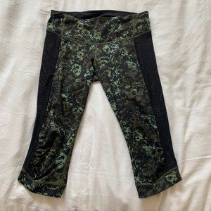 Lululemon Capri Camo Print Yoga Pants - image 1